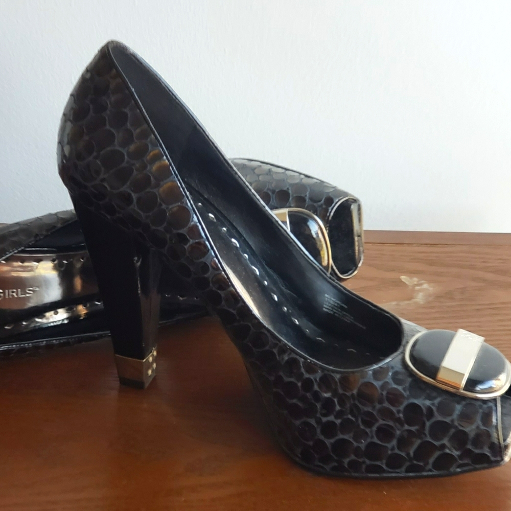 BCBGirls Croc Platform Pumps